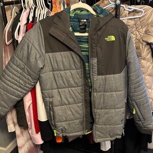 The North Face Kids Gray and Black Jacket
